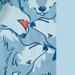 Wolf + Light Blue