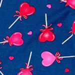 Navy Candy Hearts