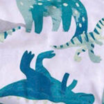 Watercolor Dino Teal